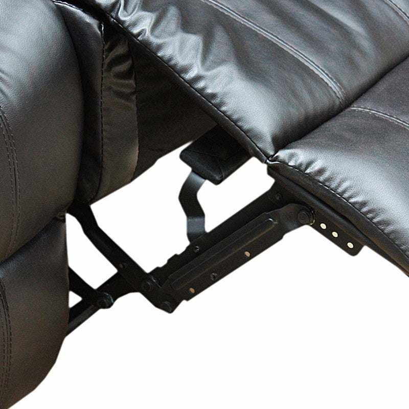 Alan Recliner Bonded Leather -1R -BLACK