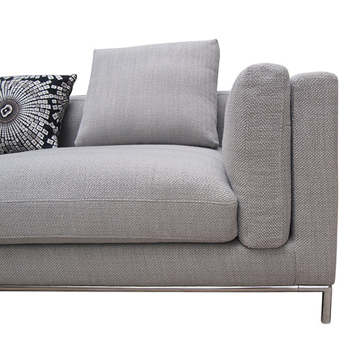 Carlton Grey Linen Fabric Cover Sofa