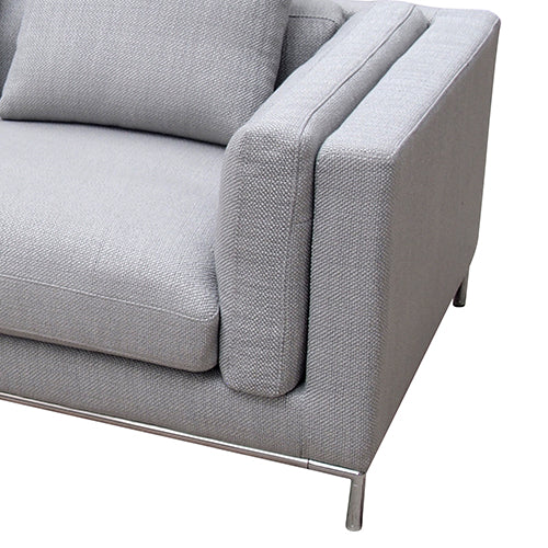 Carlton Grey Linen Fabric Cover Sofa