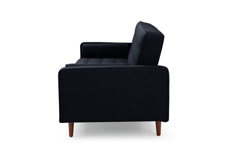 Sofa Marcella Black Velvet Fabric