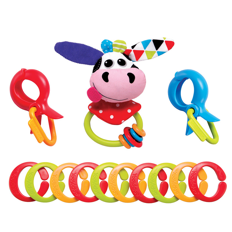 Yookidoo Clips, Rattle 'N' Links - Cow