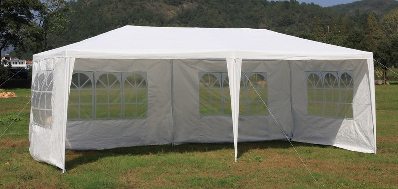 3x6m Gazebo Outdoor Marquee Tent Canopy White