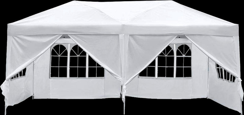 3x6m Gazebo Outdoor Marquee Tent Canopy White