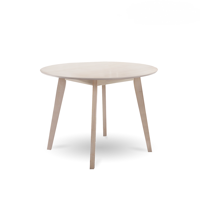 Round Dining Table Solid hardwood White Wash