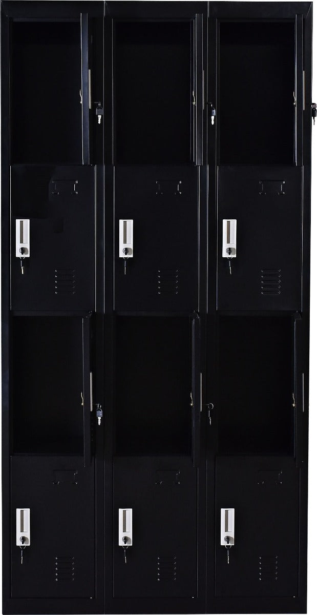 12 Door Locker - Office/Gym - Black