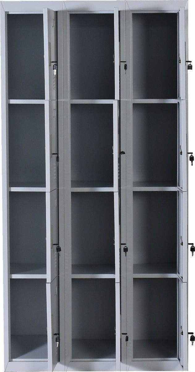 12 Door Locker - Office/Gym - Light Grey