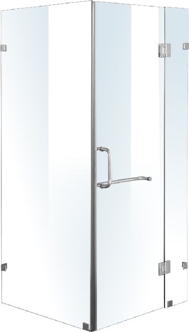 1000 x 1000mm Frameless 10mm Glass Shower Screen By Della Francesca