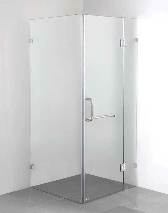 900 x 900mm Frameless 10mm Glass Shower Screen By Della Francesca