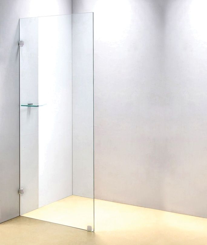 700 x 2100mm Frameless 10mm Safety Glass Shower Screen