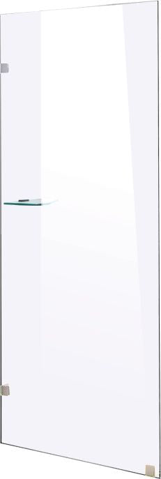 700 x 2100mm Frameless 10mm Safety Glass Shower Screen