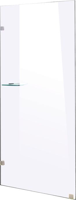 800 x 2100mm Frameless 10mm Safety Glass Shower Screen