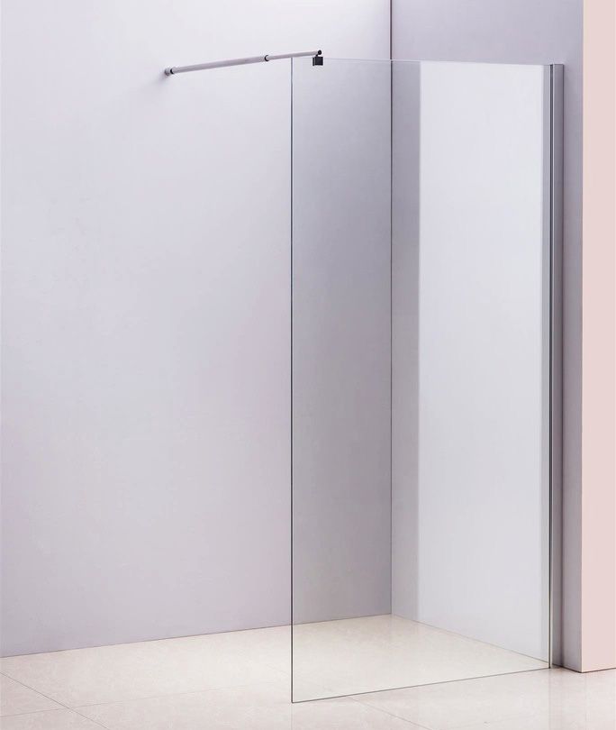 1100 x 2100mm Frameless 10mm Safety Glass Shower Screen