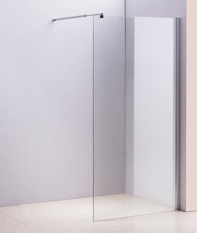 1200 x 2100mm Frameless 10mm Safety Glass Shower Screen