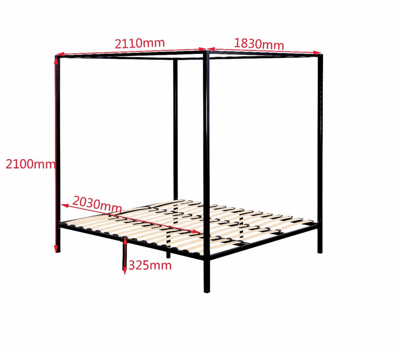 4 Four Poster King Bed Frame