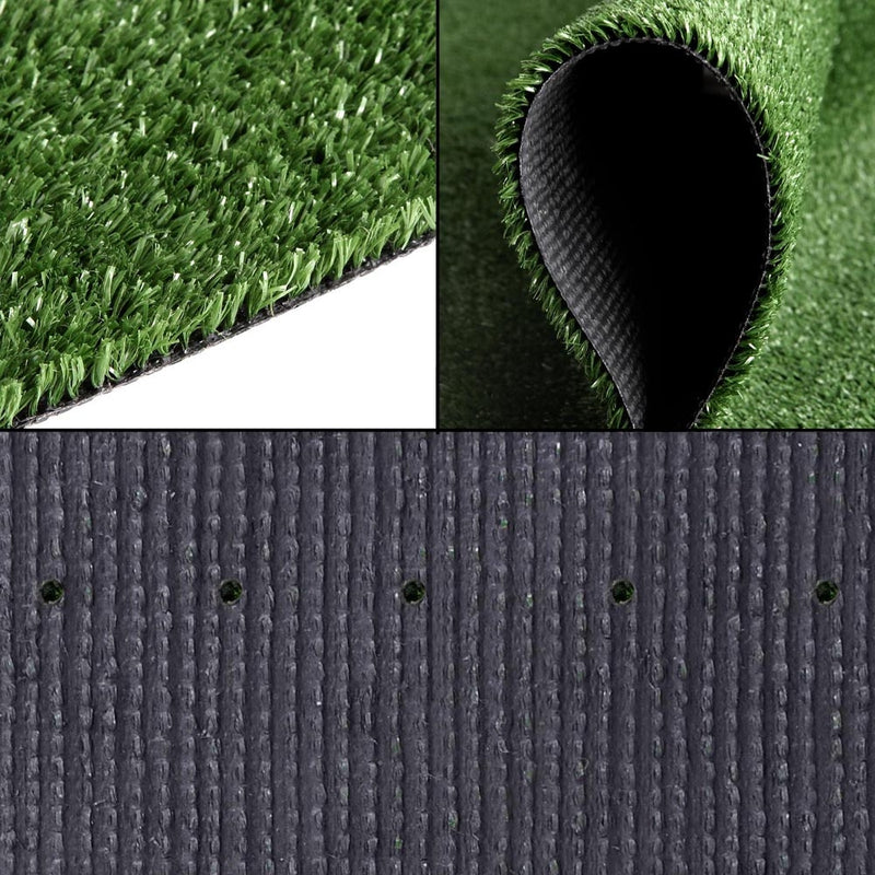 Synthetic 10mm  0.95mx10m 9.5sqm Artificial Grass Fake Turf Olive Plants Plastic Lawn