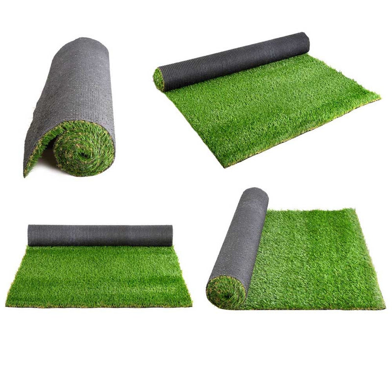 Synthetic 20mm  0.95mx10m 9.5sqm Artificial Grass Fake Turf 4-coloured Plants Plastic Lawn