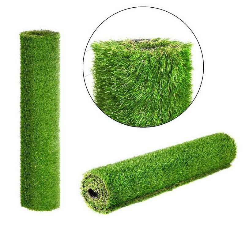 Synthetic 20mm  1.9mx5m 9.5sqm Artificial Grass Fake Turf 4-coloured Plants Plastic Lawn