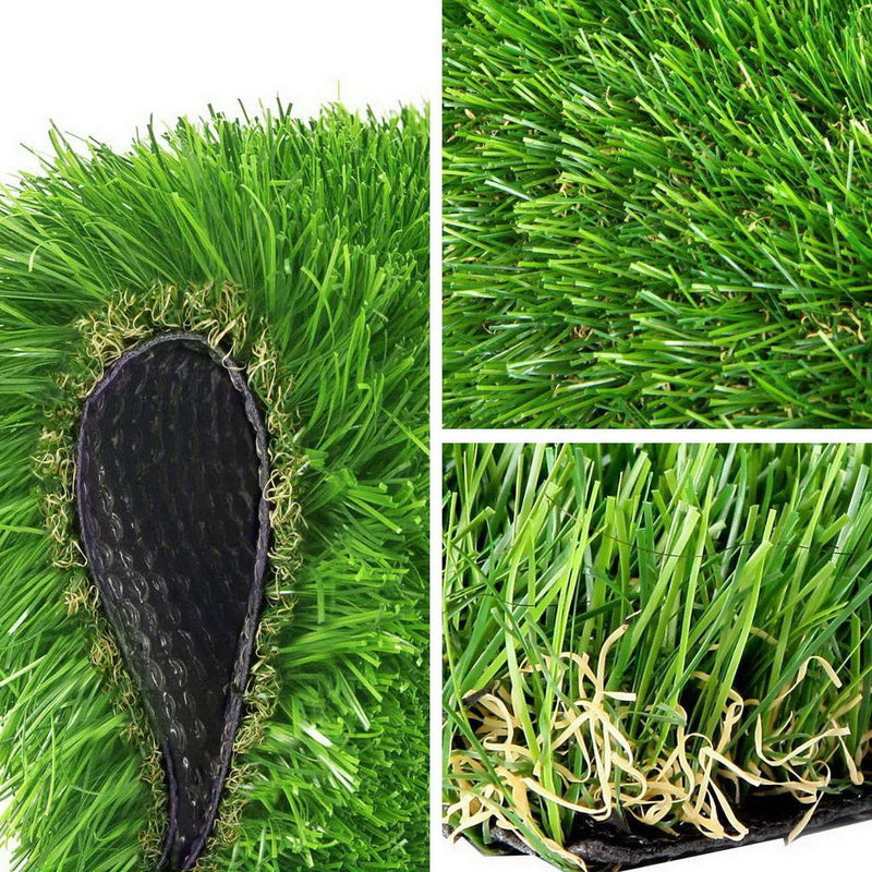 Synthetic 20mm  1.9mx5m 9.5sqm Artificial Grass Fake Turf 4-coloured Plants Plastic Lawn