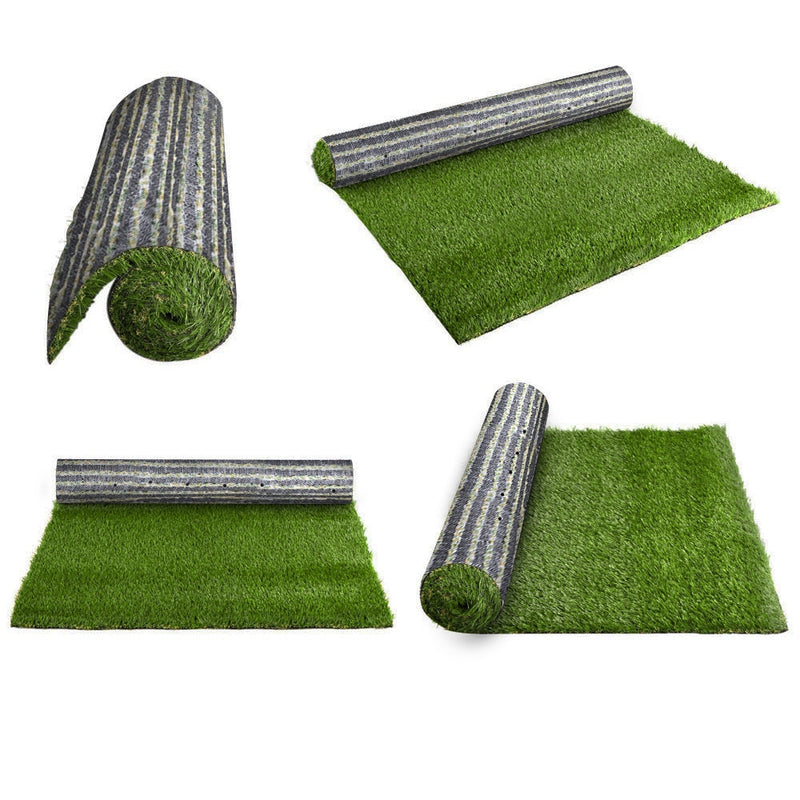 Synthetic 30mm  0.95mx10m  9.5sqm Artificial Grass Fake Lawn Turf Plastic Plant White Bottom