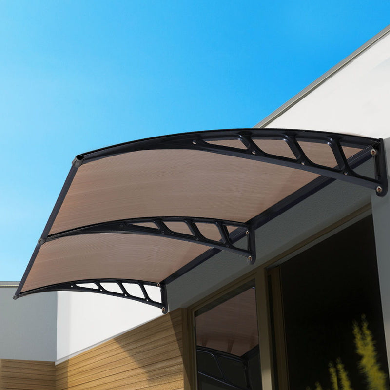 Window Door Awning Door Canopy Outdoor Patio Cover Shade 1.5mx2m DIY BR