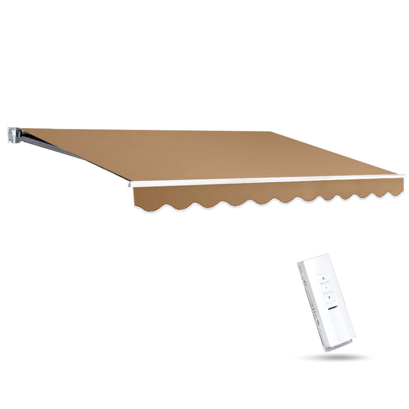 Motorised 3x2.5m Folding Arm Awning - Beige