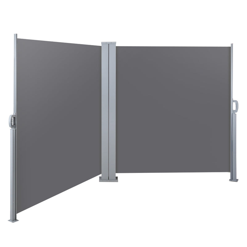 1.8X6M Retractable Side Awning Garden Patio Shade Screen Panel Grey