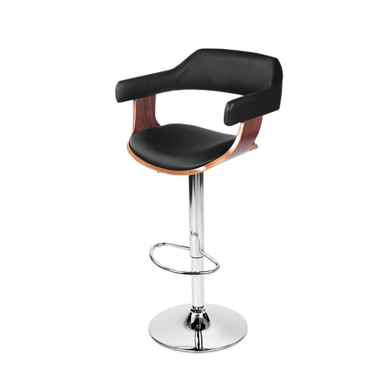 Wooden Bar Stool - Black