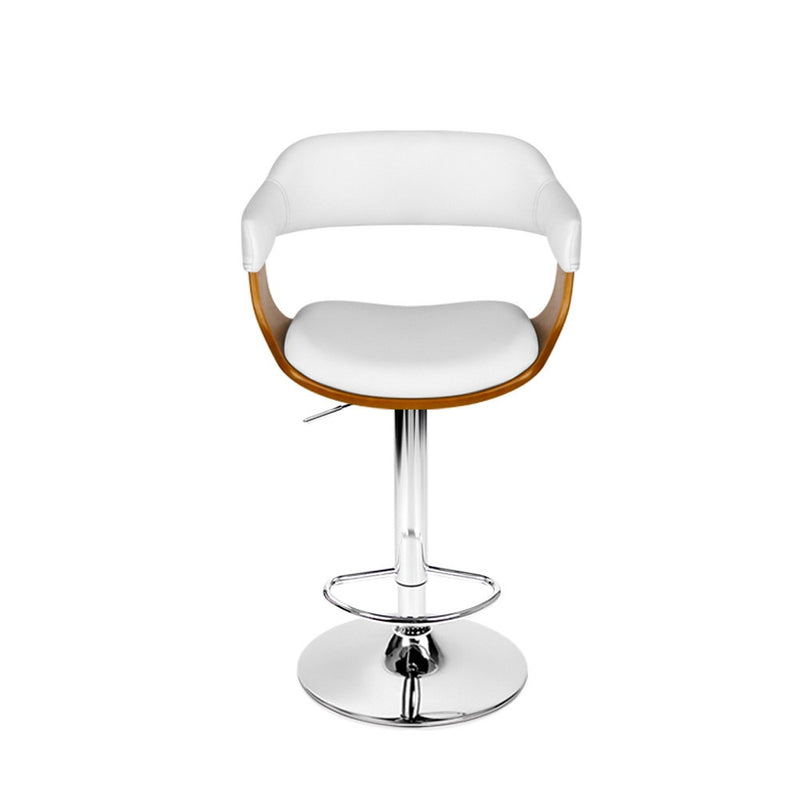 Wooden Bar Stool - White