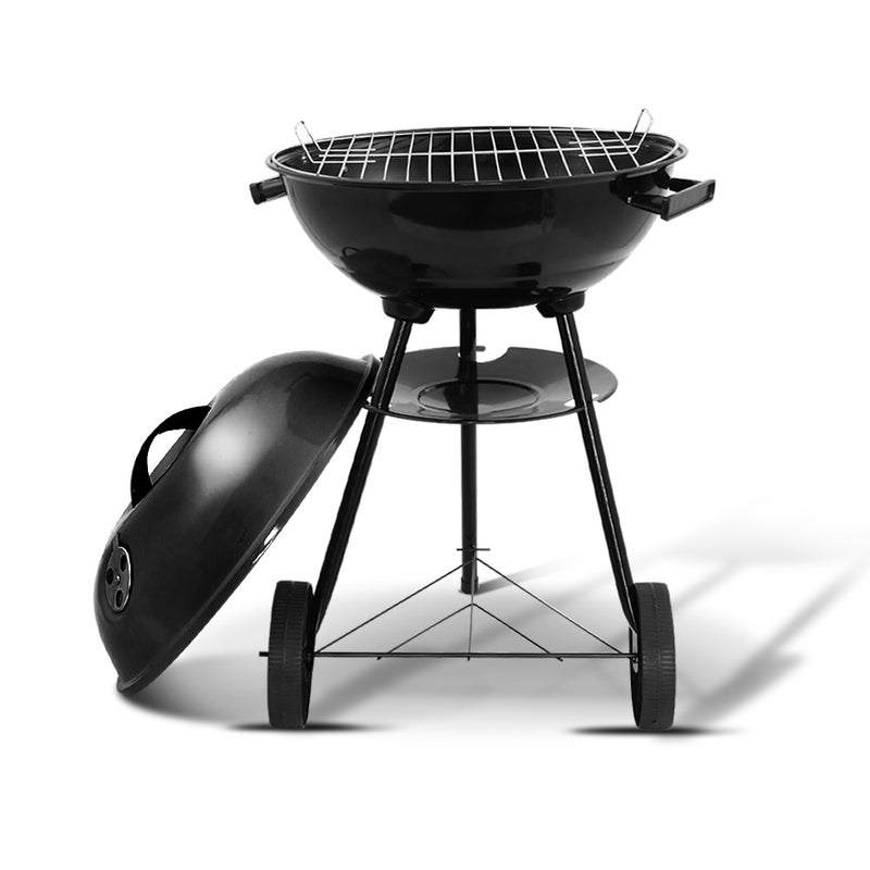 Charcoal BBQ Smoker Drill Outdoor Camping Patio Wood Barbeque Steel Oven