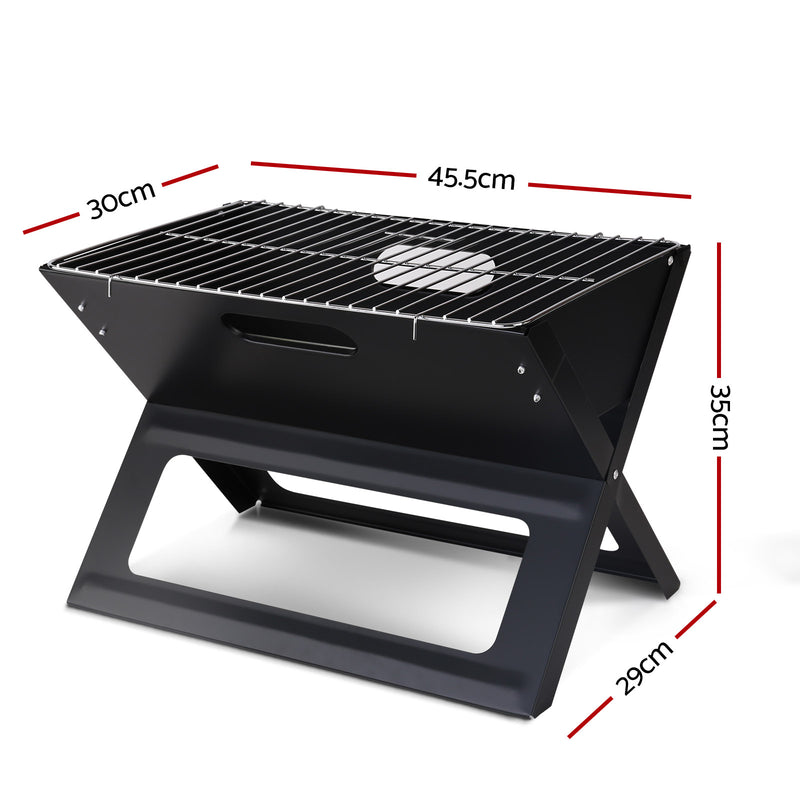 Notebook Portable Charcoal BBQ Grill