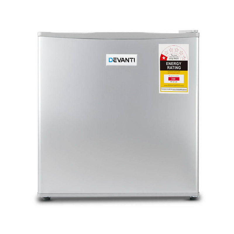 Devanti 48L Portable Mini Bar Fridge - Silver