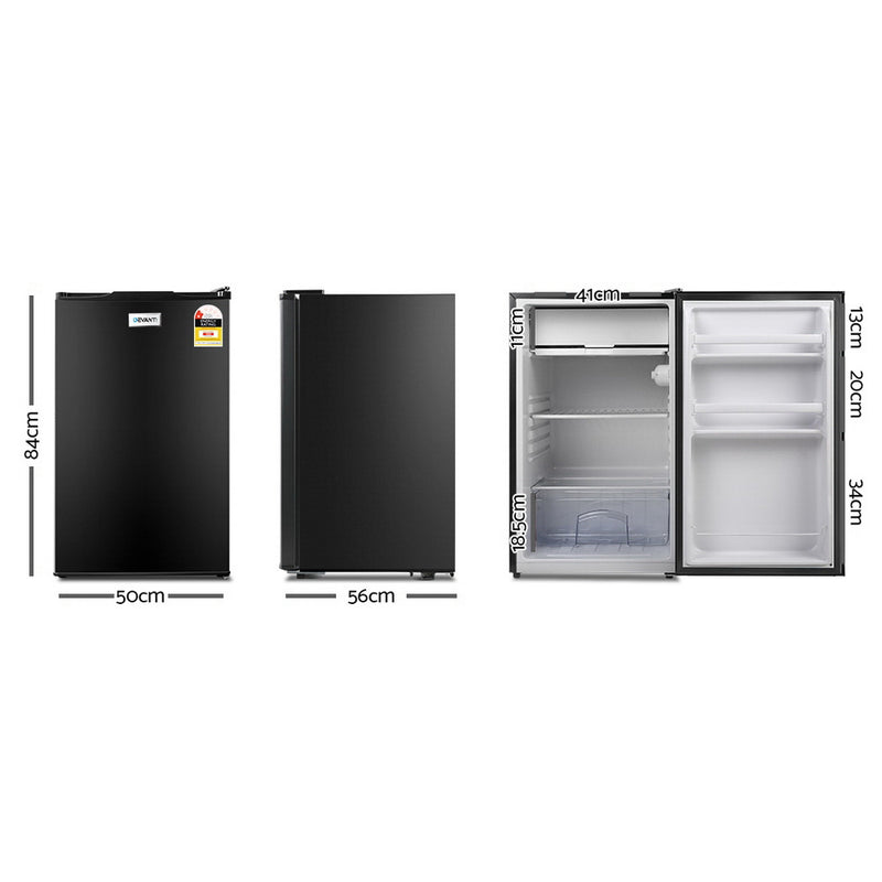 Devanti 127L Bar Fridge - Black