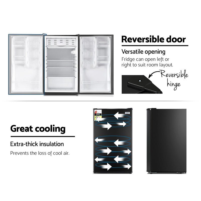 Devanti 122L Bar Fridge - Black