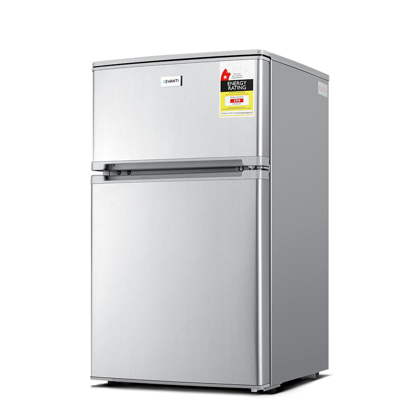 Devanti 84L Bar Fridge - Silver