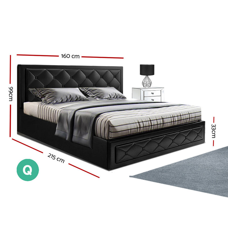 Tiyo Gas Lift Bed Frame - Queen