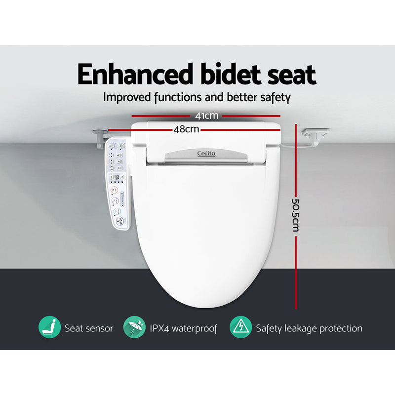 Electric Toilet Bidet - White