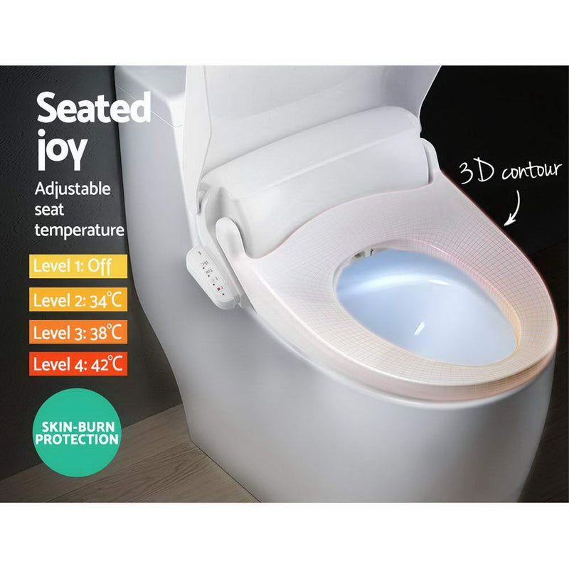 Smart Electric Bidet Toilet Seat Washlet Auto Electronic Cover Remote Control