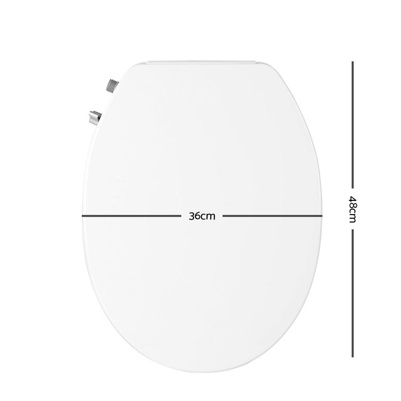 Non Electric Bidet Toilet Seat Bathroom  - White