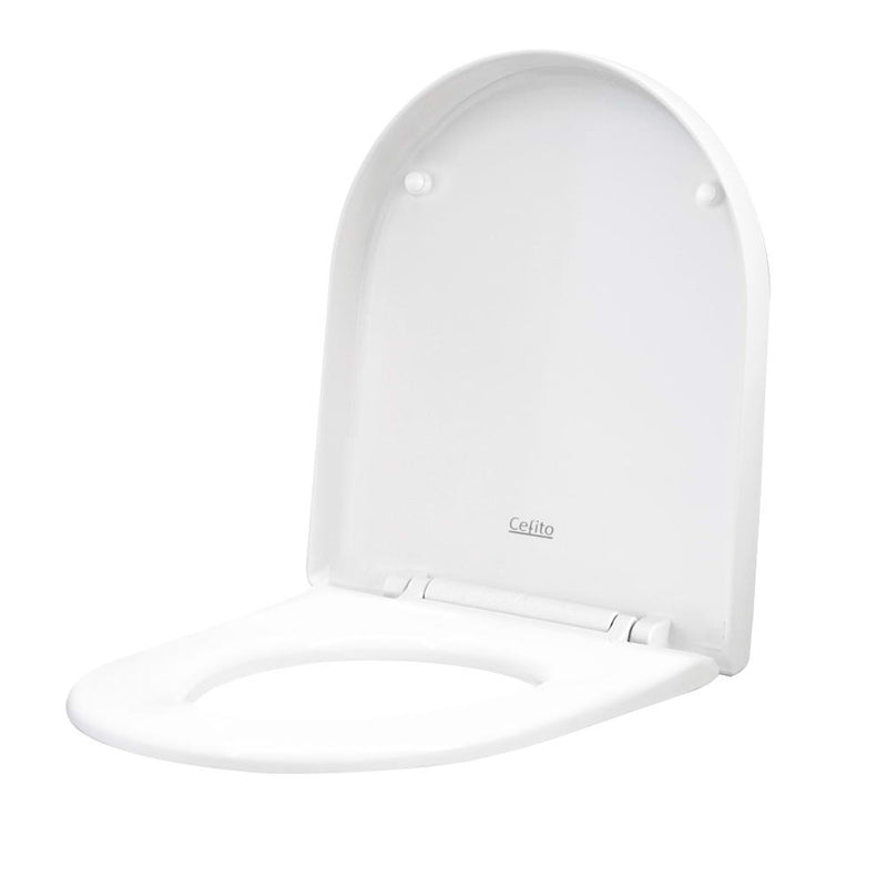 Soft-close Toilet Seat Cover U Shape Universal Fitting Bathroom Accessory