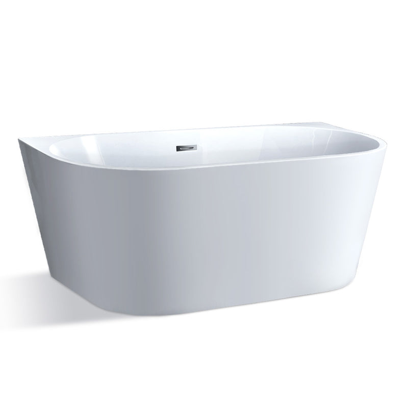 Free Standing Bath Tubs Acrylic Bathroom Back To Wall SPA Tub 170X75X58CM