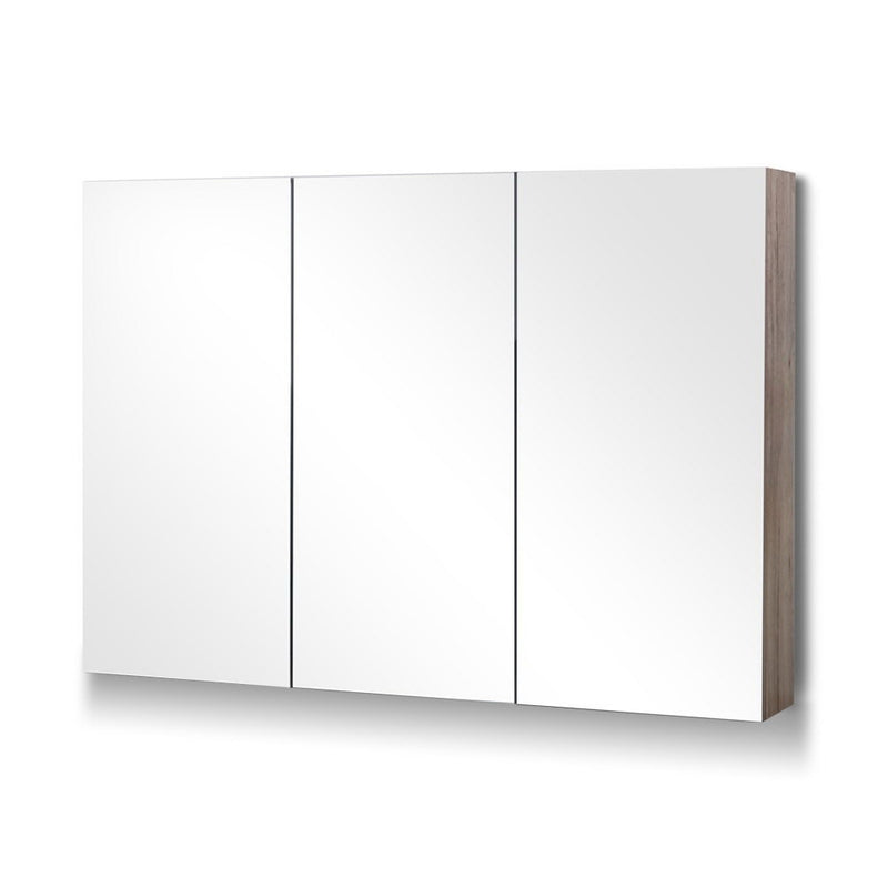 Bathroom Vanity Shaving Mirror Cabinet 1200MM x 720MM Pencil Edge Natural