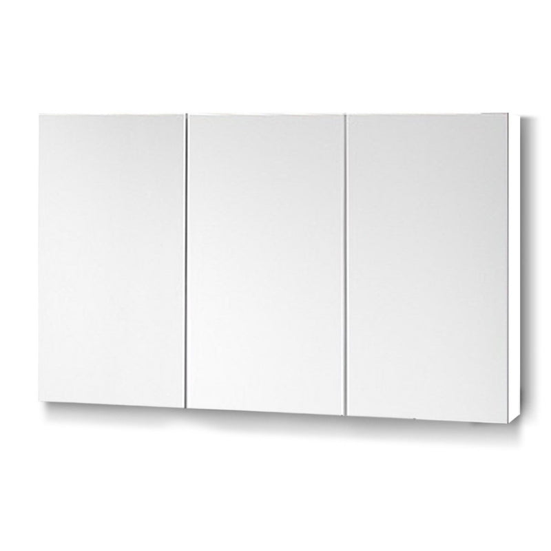 Bathroom Vanity Mirror with Storage Cabinet - White