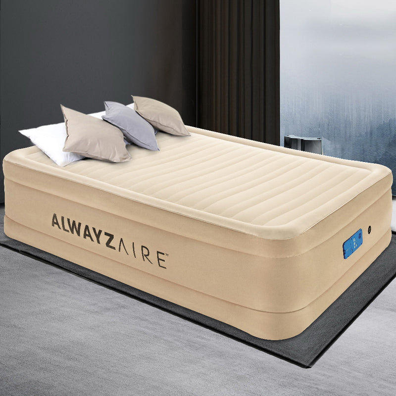 Air Bed Inflatable Mattress Fortech Built-in AC Pump Home Sleeping