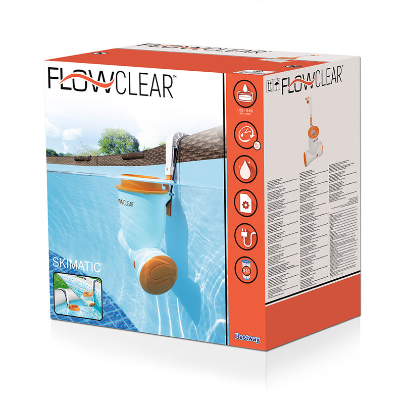 Skimatic Filter Pump Skimmer Combo Surface Flowclear Pools 2,574L/H