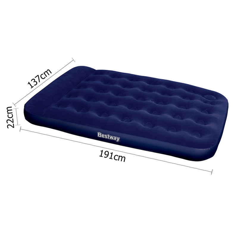 Double Size Inflatable Air Mattress - Navy