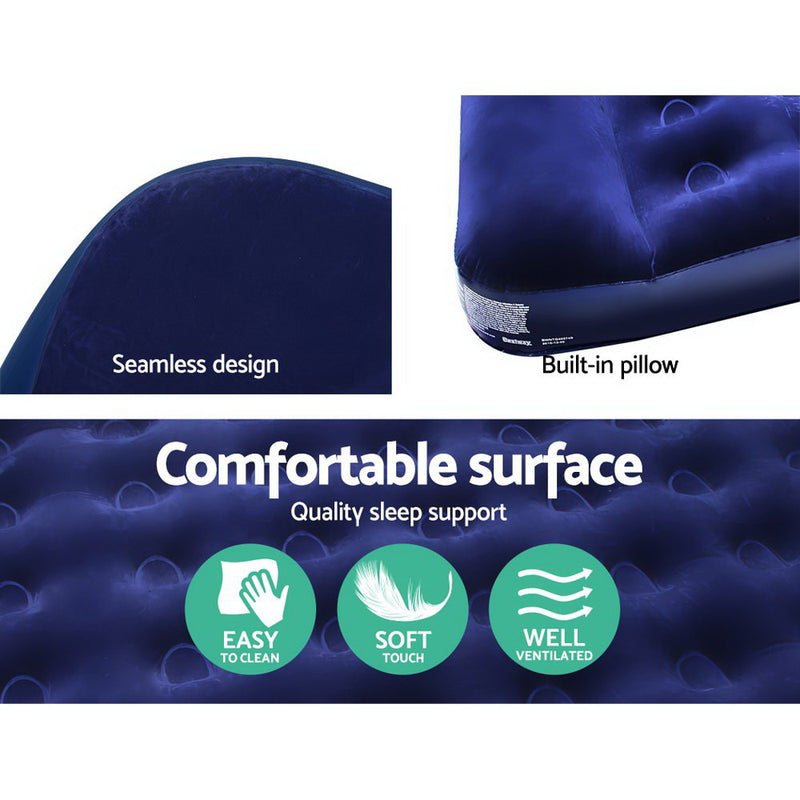 Queen Size Inflatable Air Mattress - Navy