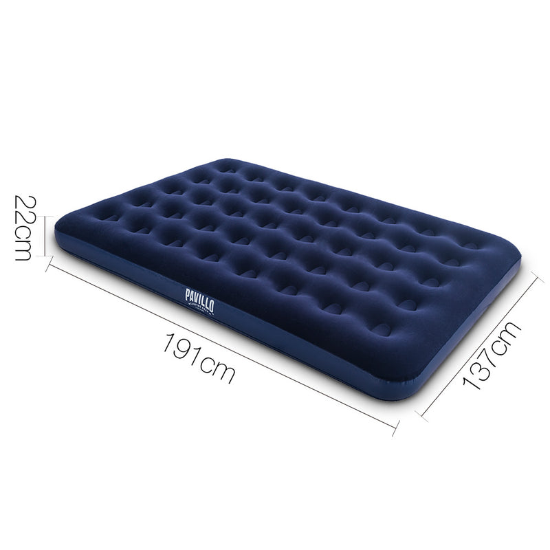 Twin Double Inflatable Air Mattress - Navy