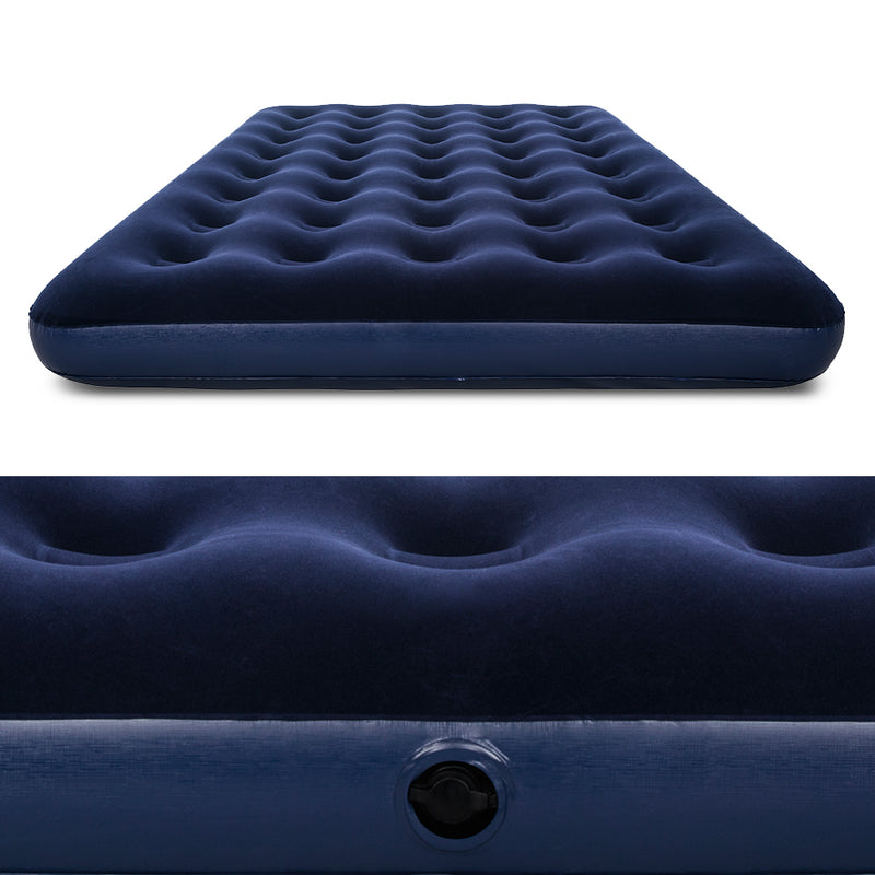 Twin Double Inflatable Air Mattress - Navy