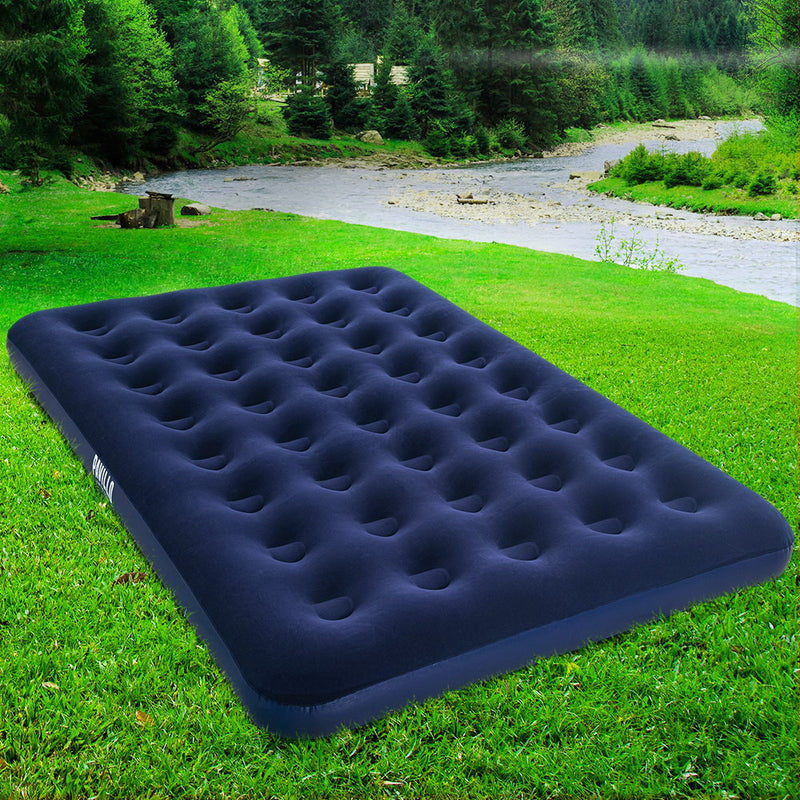 Twin Double Inflatable Air Mattress - Navy