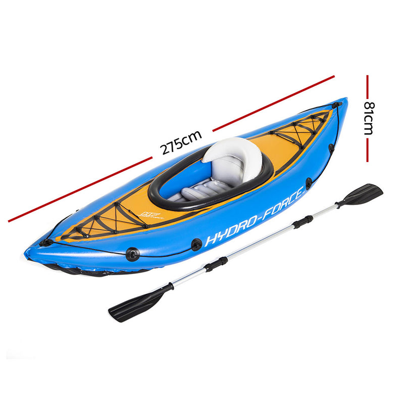 Inflatable Kayak Kayaks Fishing Boat Canoe Raft Koracle 275cm x 81cm